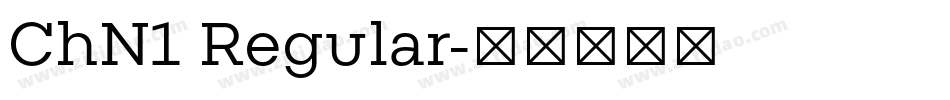 ChN1 Regular字体转换